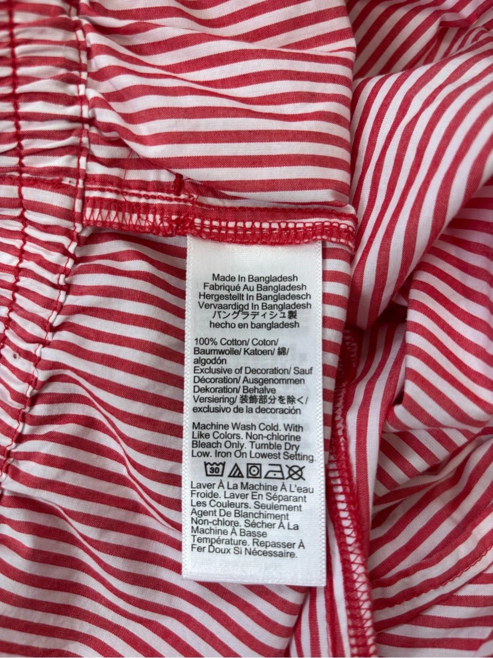 J.Crew Men's XL Red & White Striped Straight Leg Relaxed Pull On Lounge Pants
